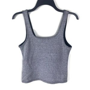 Topshop Ribbed Tank Crop Top Size 6